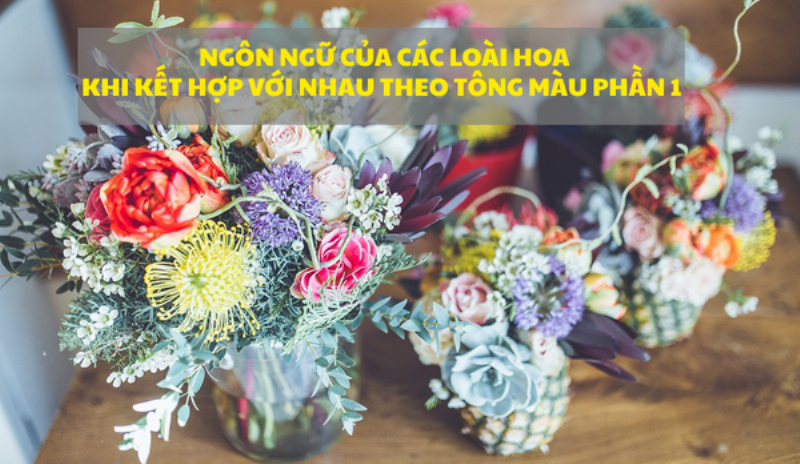 Hoa hồng kết hợp với các loại hoa khác