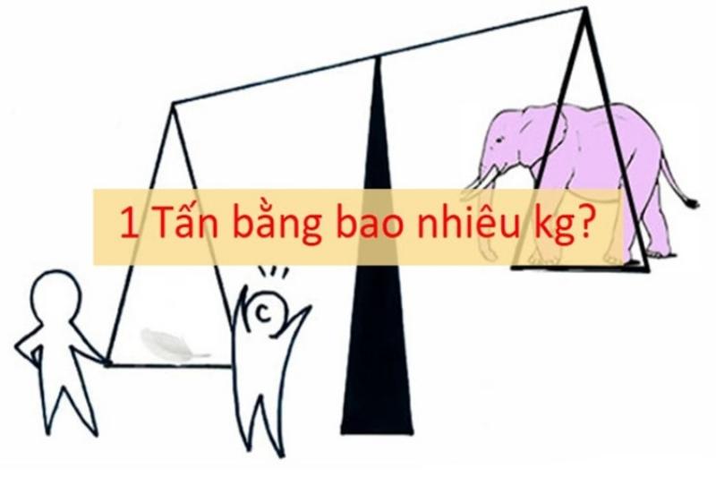 Tính toán 2 tấn bằng bao nhiêu kg