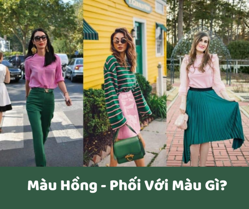 Kết hợp màu hồng với các màu khác