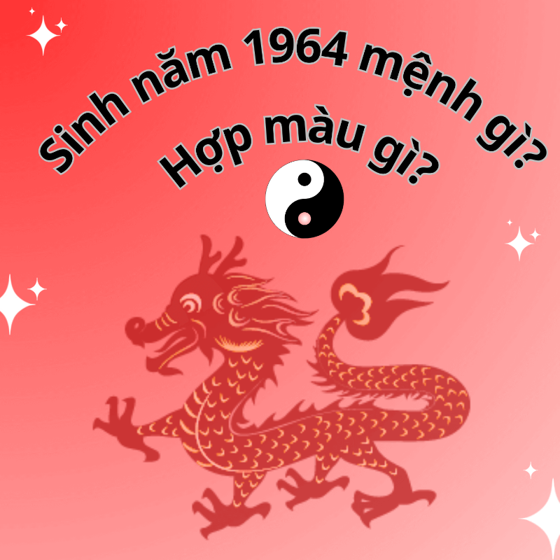 Màu sắc may mắn cho tuổi Giáp Thìn 1964