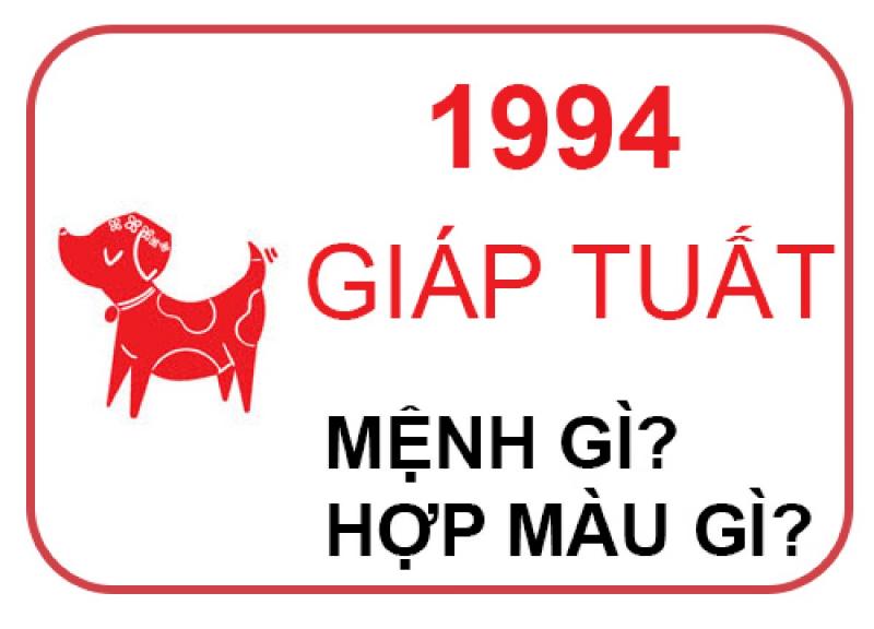 Màu sắc may mắn cho tuổi Tuất 1994