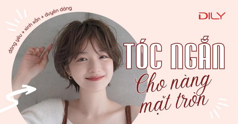 Phụ kiện cho tóc ngắn mặt tròn