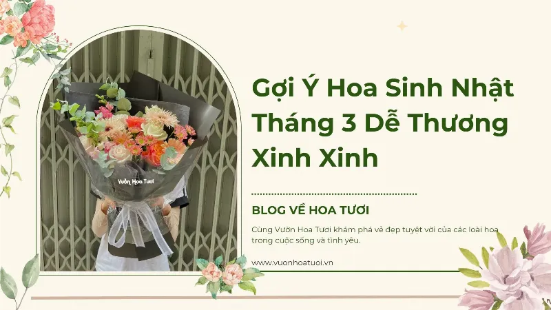 Một bó hoa pastel tinh tế, phù hợp để tặng người sinh ngày 12 tháng 3 cung Song Ngư, thể hiện sự quan tâm và thấu hiểu.