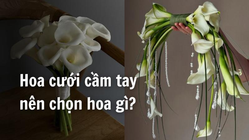 Bó hoa cưới gồm nhiều loại hoa ý nghĩa như hồng, lily, mẫu đơn, thể hiện sự kết hợp các yếu tố tạo nên hôn nhân hạnh phúc