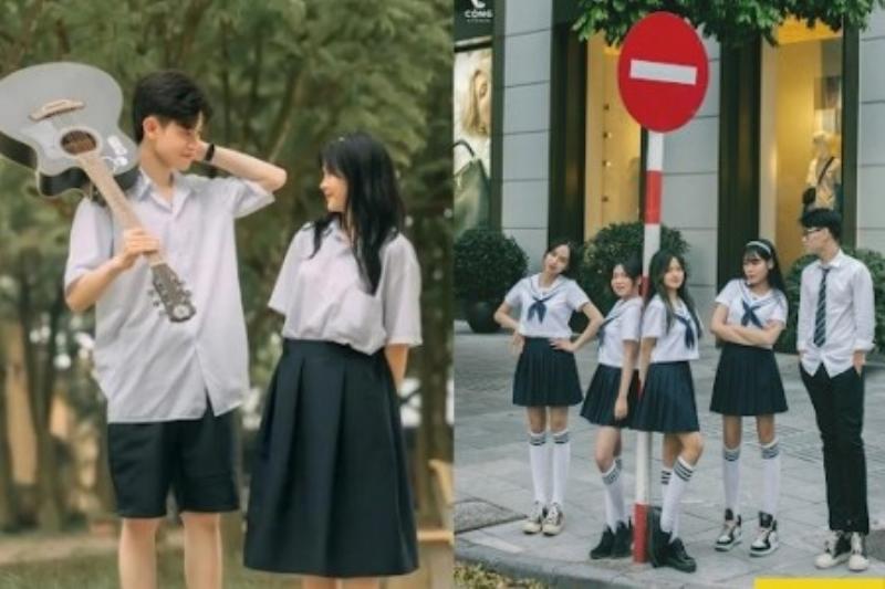 Hình ảnh minh họa sự đa dạng về độ tuổi trong lớp 10, với vài học sinh trông trẻ hơn và vài học sinh trông lớn tuổi hơn chuẩn, tất cả đang tương tác tích cực trong một giờ học.