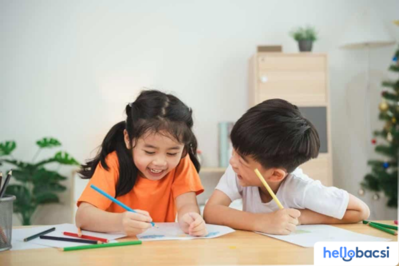 Hình ảnh một cậu bé lớp 3 đang đọc sách với vẻ mặt chăm chú và say mê, thể hiện sự phát triển trí tuệ và niềm đam mê học hỏi ở lứa tuổi này.