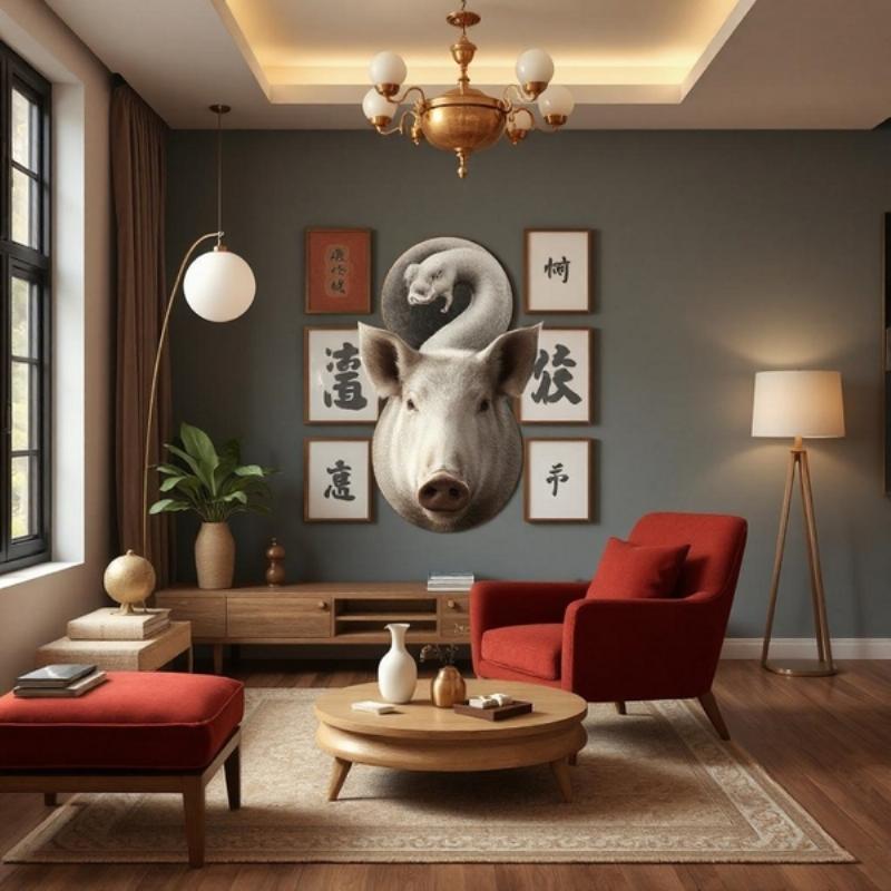 Nữ Tân Hợi ứng dụng phong thủy hiện đại với hoa và cây cảnh để tăng cường năng lượng tích cực.