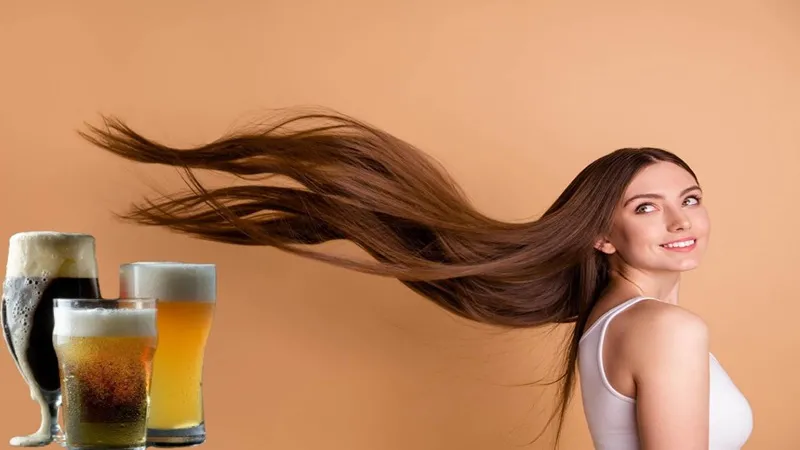 Ủ tóc với bia giúp cung cấp dưỡng chất làm tóc dài nhanh và bóng mượt