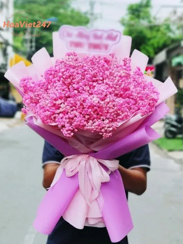 Bó hoa baby tươi BH003 đẹp, tinh khôi và lãng mạn