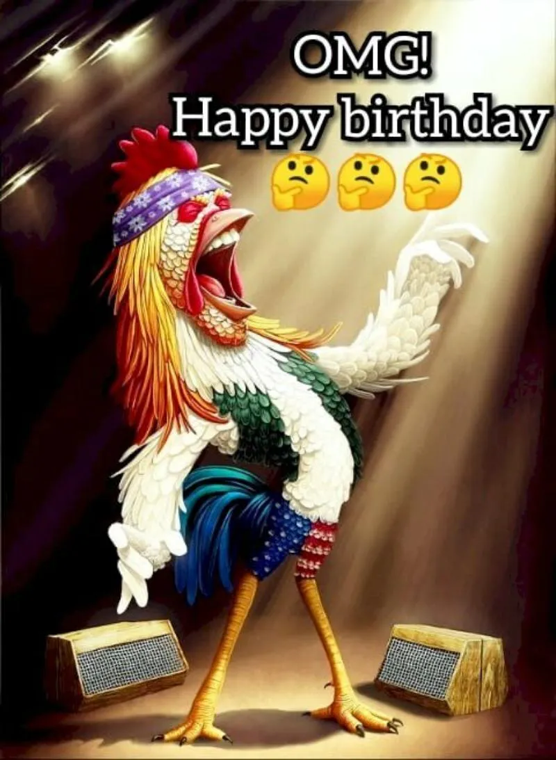 Ảnh chúc mừng sinh nhật meme với hình ảnh mèo nghiêm túc