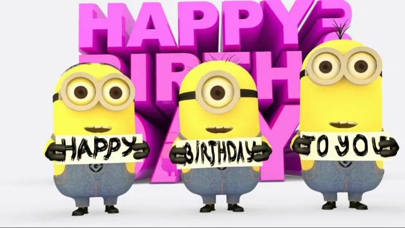 Meme mừng sinh nhật Minions sinh nhật thì vui còn tiền thì mất
