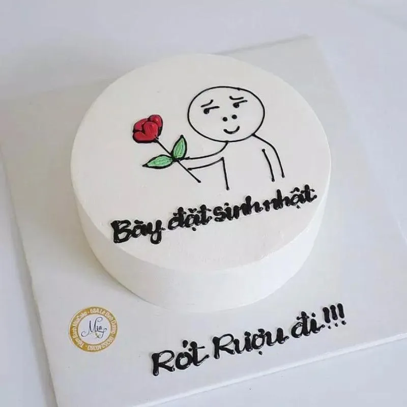 Meme mừng sinh nhật rót rượu bánh sinh nhật ngon nhưng tao ngon hơn