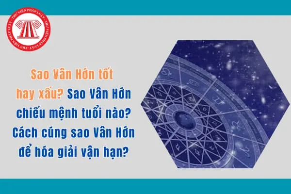 Bàn cúng sao Vân Hớn với 15 ngọn nến xếp hình ngôi sao