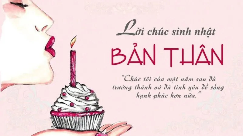 Hình ảnh lời chúc sinh nhật đẹp với thiết kế tinh tế