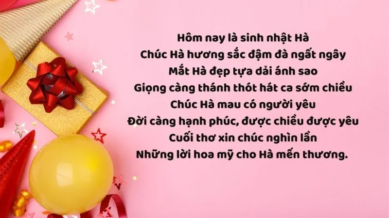Hình ảnh chúc sinh nhật kèm bài thơ ý nghĩa về tình bạn
