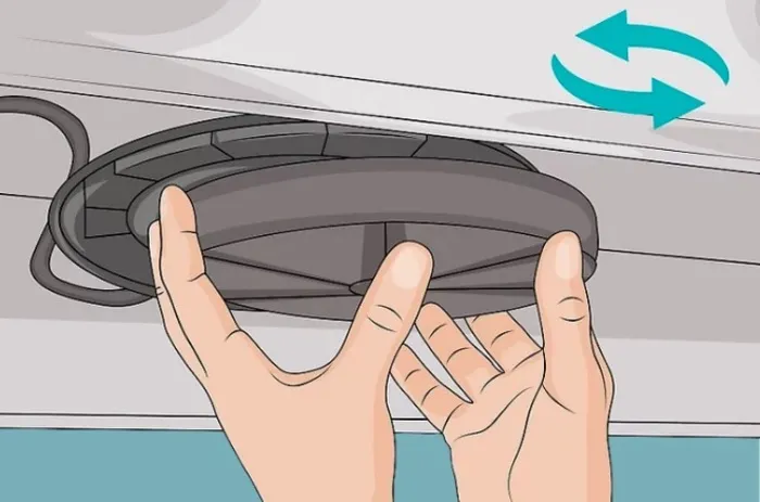 Vị trí của bộ lọc than hoạt tính bên trong máy hút mùi