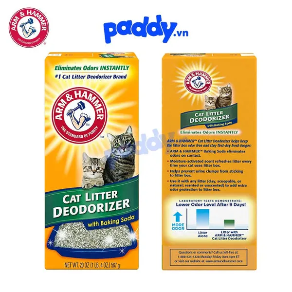 Bột khử mùi cát mèo Arm &amp; Hammer, giải pháp hiệu quả cho mùi nước tiểu mèo