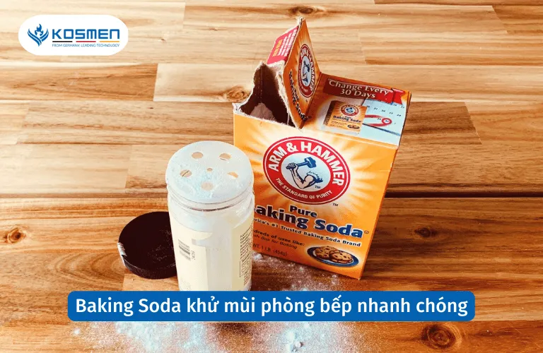 Baking Soda là một giải pháp nhanh chóng và hiệu quả để khử mùi hôi phòng bếp