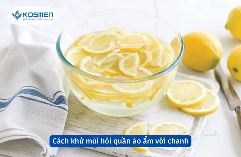Dùng chanh tươi để loại bỏ mùi ẩm mốc khó chịu trên quần áo