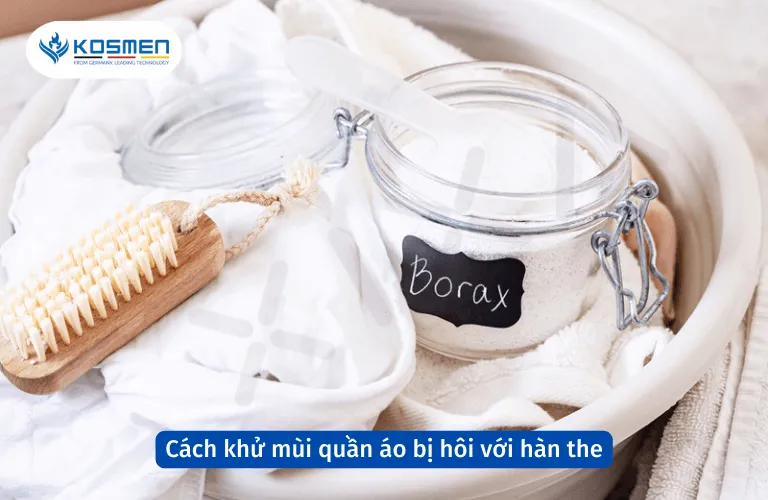 Sử dụng hàn the làm quần áo hết mùi hôi ẩm một cách hiệu quả
