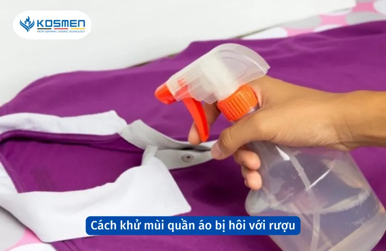 Sử dụng rượu để loại bỏ mùi hôi trên quần áo một cách nhanh chóng