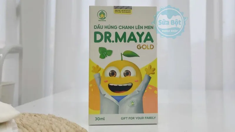 Dầu húng chanh Dr.Maya Gold 30ml hỗ trợ tăng cường sức đề kháng và giảm triệu chứng cảm cúm
