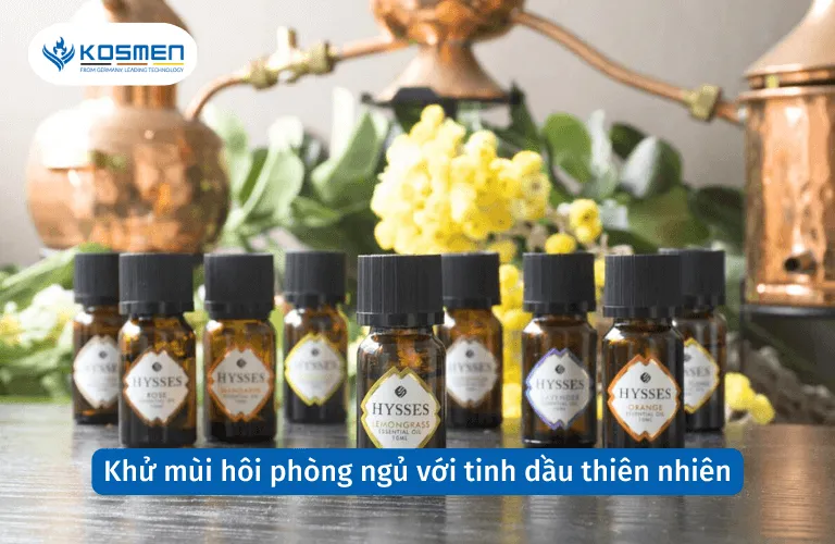 Tinh dầu thiên nhiên là một cách tuyệt vời để khử mùi hôi phòng ngủ và tạo không gian thư giãn