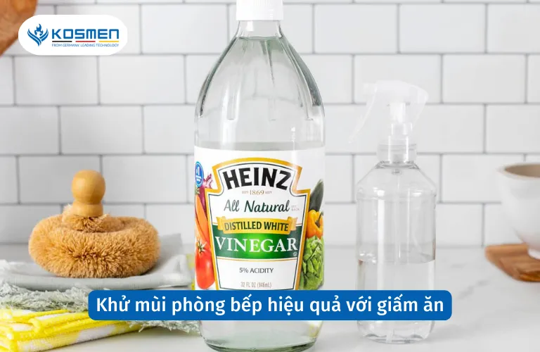 Giấm ăn là cách khử mùi hôi phòng bếp hiệu quả, an toàn và tiết kiệm