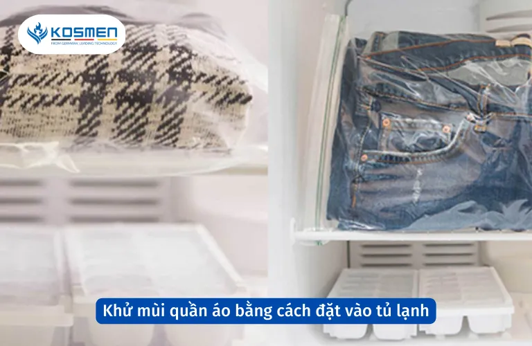 Đặt quần áo vào tủ lạnh là mẹo khử mùi hiệu quả cho quần jean