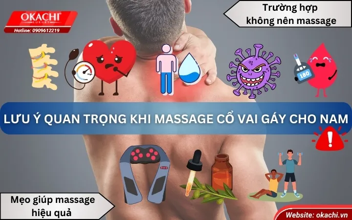 những lưu ý quan trọng cần biết khi thực hiện massage cổ vai gáy cho nam giới