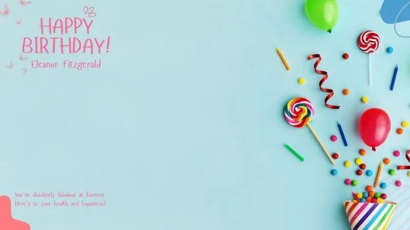 Hình ảnh quà sinh nhật vui nhộn với chữ &quot;Happy Birthday&quot;