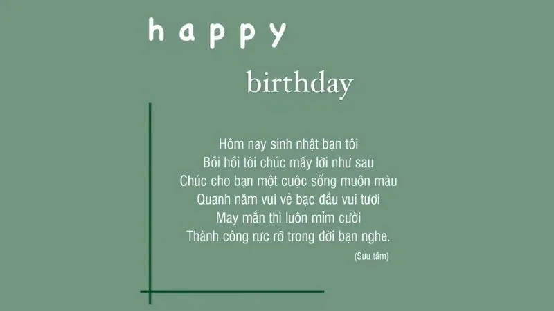 Bức ảnh quà sinh nhật kèm thơ ý nghĩa và hoa