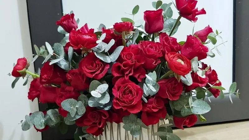 Giỏ hoa lan hồ điệp tím sang trọng và thanh lịch