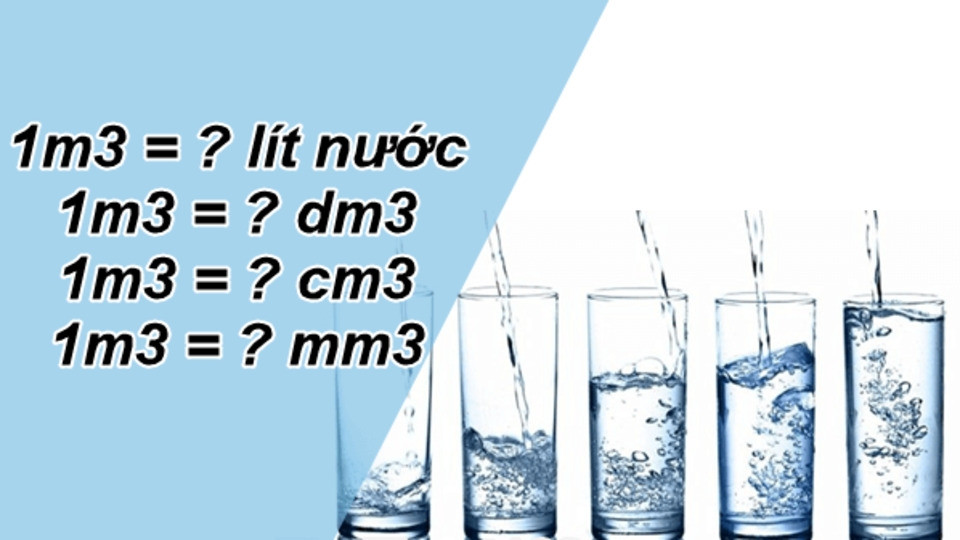 Quy đổi từ 1m3 sang lít, từ lít sang kg