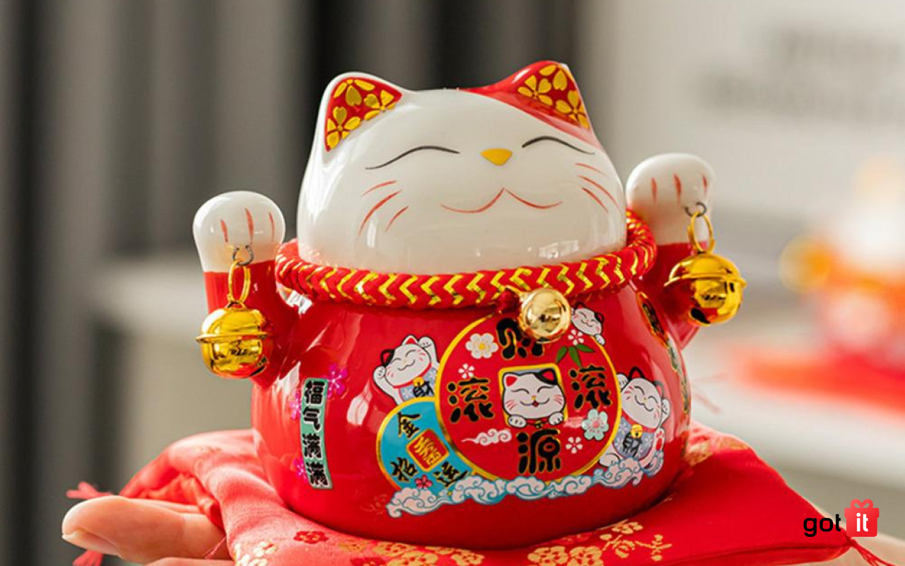 Mèo thần tài (Maneki Neko) mang đến may mắn và tài lộc