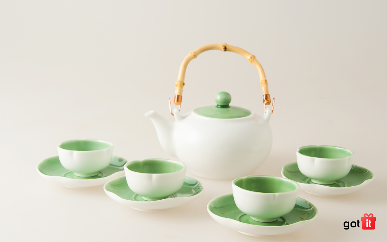 Bộ tách trà sang trọng làm quà tặng khai trương ý nghĩa