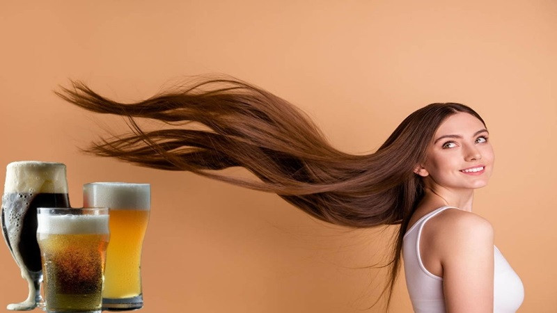 Bia chứa nhiều vitamin và khoáng chất giúp nuôi dưỡng tóc dài và khỏe mạnh