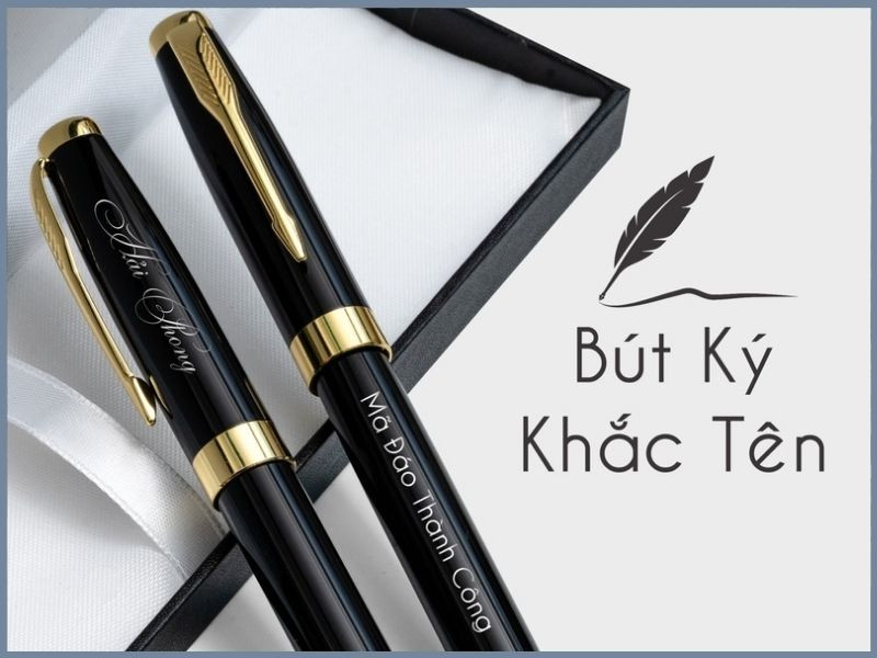 Tặng bút ký khắc tên thể hiện quan tâm với công việc của bạn trai