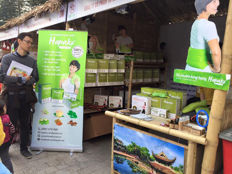 Gian hàng Hapaku tại sự kiện ở Royal City, Hà Nội