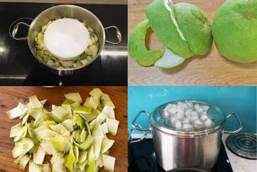 Hình ảnh các dụng cụ để làm tinh dầu bưởi bằng phương pháp chưng cất cách thủy