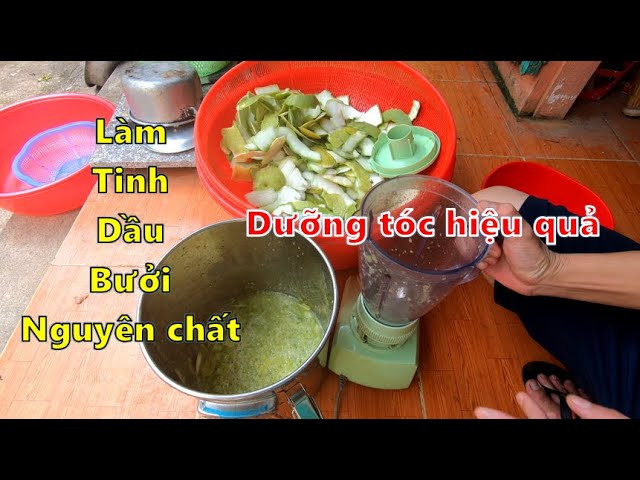 Video hướng dẫn cách làm tinh dầu bưởi bằng phương pháp ép hoặc xay
