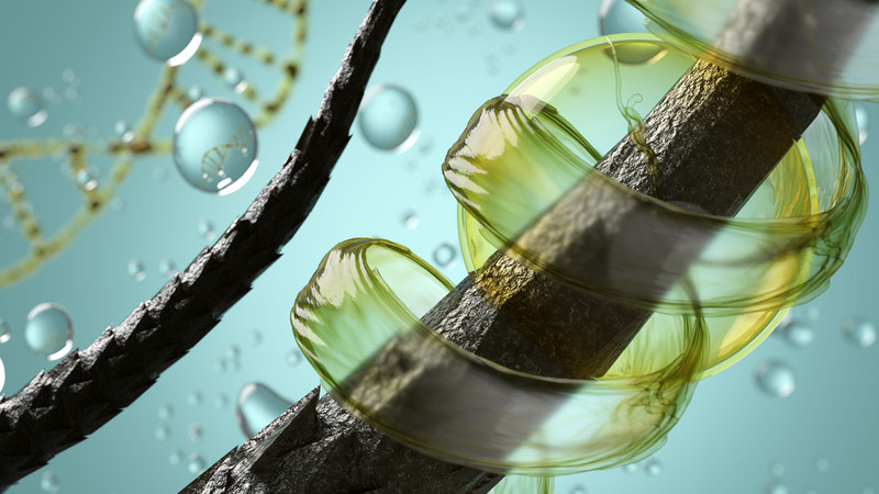 Dụng cụ chuốt mi được dùng để thoa dầu dừa lên mi một cách cẩn thận