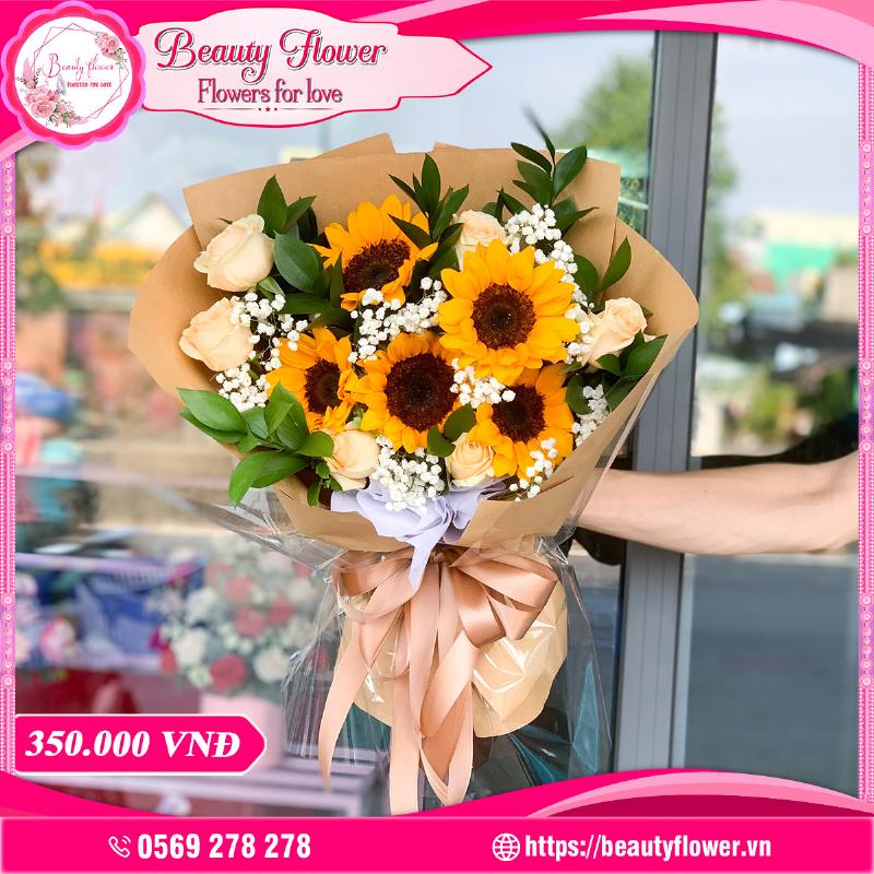 Ý nghĩa hoa hướng dương rực rỡ làm quà thiệp hoa chúc mừng sinh nhật