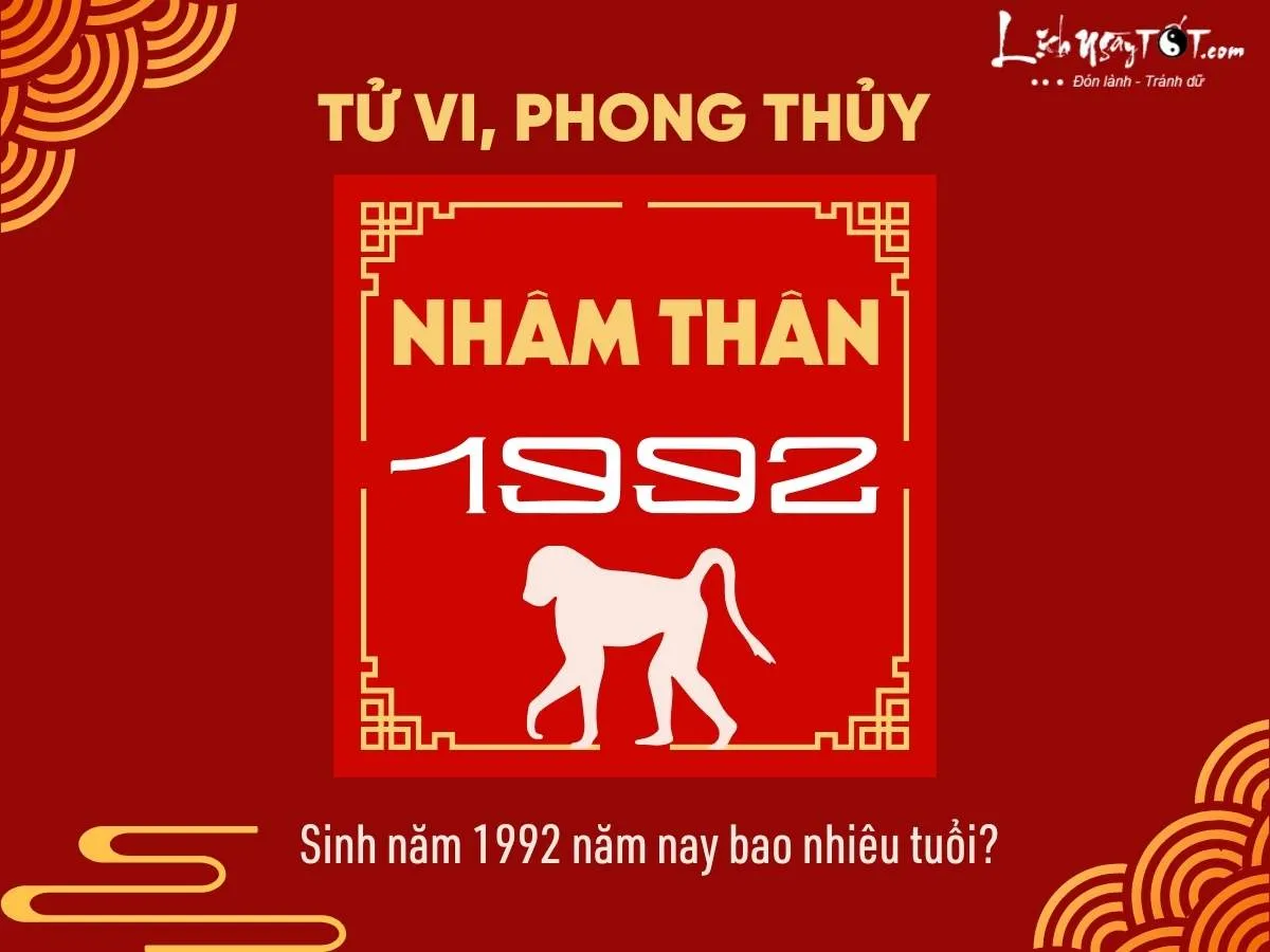 Hình ảnh minh họa về tuổi và mệnh của người sinh năm 1992 Nhâm Thân
