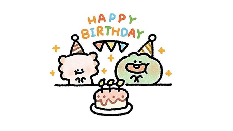 Sticker avatar sinh nhật dễ thương