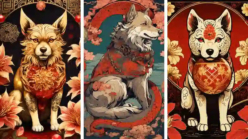 Biểu đồ tổng quan tử vi tuổi Tuất năm 2024 với các yếu tố vận trình chính